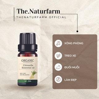 Tinh dầu sả java nguyên chất Naturfarm 10ML [ Citronella Essential Oil ]