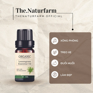 Tinh dầu sả chanh nguyên chất Naturfarm [ Lemongrass Essential Oil - 10ML ]