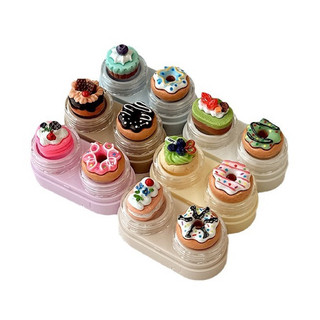 Khay charm đựng lens bánh donut trái cây Muneyes Angel eye