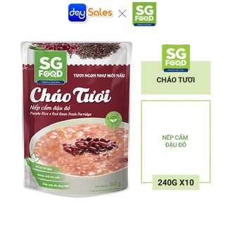 Cháo tươi sgf nếp cẩm đậu đỏ 240g