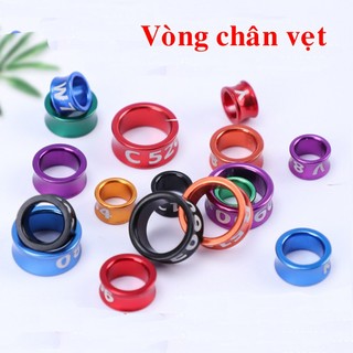 Nhẫn đeo chân cho chim cảnh,Vòng nhôm đeo chân chim, Vòng chân vẹt 4mm 5mm 6mm 7mm, 8mm