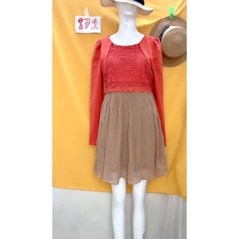 đầm thu đông size M/M+. S871