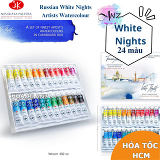 [Giá Tốt] Màu nước White Nights, Watercolor WhiteNights dạng tuýp