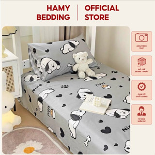 Ga trải giường kí túc xá cotton poly dùng cho giường tầng,đệm đơn cập nhật mẫu mới nhất hamybedding