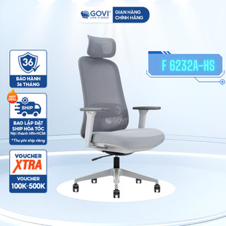 Ghế công thái học Ergonomic GOVI Felix 6232A - Tựa đầu điều chỉnh độ cao, tựa tay 3D nâng hạ, mâm ghế ngả 135 độ