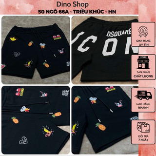 Quần nỉ dsq nam thêu sticker siêu đẹp - quần nỉ dsq nam in chữ siêu chất