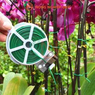 Dây Cột Lan Có Lưỡi Cắt, Dây Kẽm Có Lưỡi Cắt Lõi Kẽm Bọc Nhựa, Dây Buộc Cây Có Lưỡi Cắt