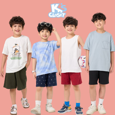 Quần Đùi Dành Cho Bé Trai Và Bé Gái K'S CLOSET Chất Liệu Thoáng Mát KT37THS/KT339FOS/KT337FOS