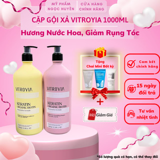 Cặp gội xả vitroyia repairing 1000ml dầu gội dưỡng sinh phục hồi mềm mượt chính hãng