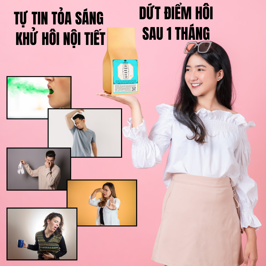 [Detox mùi hôi] Trà detox thải độc mùi hôi cơ thể Fengcha cho người có nhiều mồ hôi, mồ hôi nặng mùi bịch 30 gói lọc