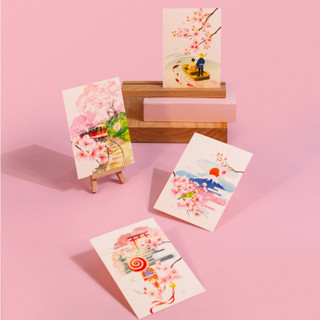 Postcard/Bưu thiếp mẫu Hoa anh đào - Sakura