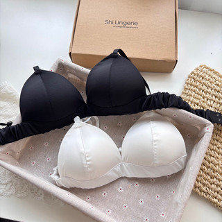 Áo bra lụa không gọng mút mỏng - Shi Lingerie