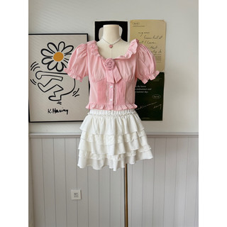 Áo cổ bèo hoa hồng - Tyribee clothing