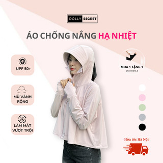 Áo Chống Nắng Hạ Nhiệt DOLLY SECRET UPF50+ Chống Tia UV Chất Thun Lạnh A51