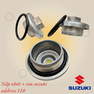 nắp xả nhớt và ron xe suzuki address 110 chính hãng phụ tùng phụ kiện tay ga