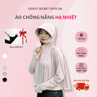 Áo Chống Nắng Hạ Nhiệt UPF50+ DOLLY SECRET Chống Tia UV Chất Thun Lạnh A51