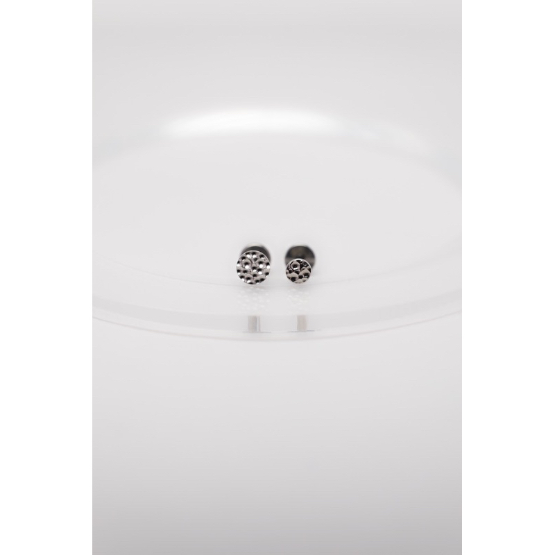 (TITANIUM) Khuyên tai Titanium Hammer Disk Labret