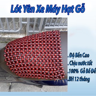 [Giá tận xưởng - Free ship] Miếng lót yên xe máy hạt gỗ - Tấm hạt gỗ lót yên xe máy