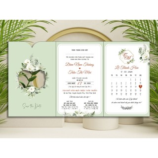 THIỆP CƯỚI GẤP 3 - HD 236
