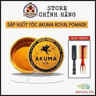 Sáp vuốt tóc Akuma Royal Pomade 56/116g hàng chính hãng giữ nếp tốt