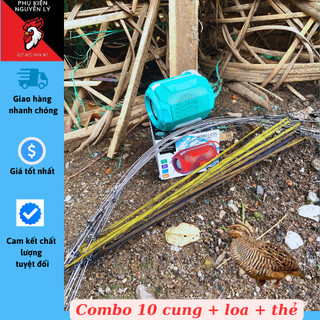 - xả bộ combo 10 cung bẫy chim cút + 1 loa bluetooth có đèn nháy + 1 thẻ nhớ tiếng chim cút - hàng chuẩn