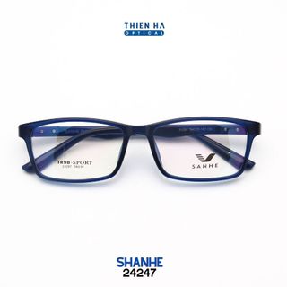  Gọng kính vuông nam nữ  THIÊN HÀ OPTICAL SHANHE 24247 nhựa dẻo nhựa đàn hồi cao bền chắc unisex 
