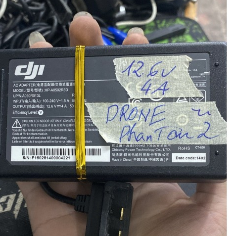 🌟ZIN CŨ🌟 Bộ sạc nguồn Cáp nguồn, bộ chuyển đổi điện cho DRONE FLYCAM DJI Phantom 2V+ PHAN TOM 2 12.6
