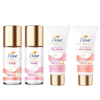 Lăn Khử Mùi, Serum Dưỡng Sáng Khử Mùi Dove Cao Cấp Dành Cho Nữ Với 3% Niacinamide Giúp Da Sáng Mịn Đều Màu 40ml, 45ml