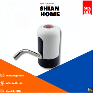 ✿Mới✿ Vòi bơm hút bình nước 20l bình bơm hút rượu điện tự động có sạc USB  ✿Shian VN✿