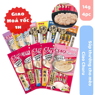 Súp thưởng CIAO CHURU cho mèo đủ vị LINPET