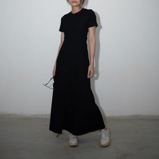Đầm thun gân ôm dài khoét eo sau lưng - fitted midi dress - notyet