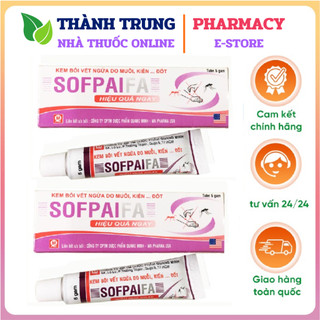 Kem bôi vết ngứa do muỗi, kiến đốt Sofpaifa hộp 1 tuýp 5g
