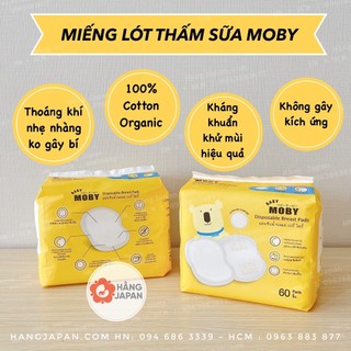Miếng lót thấm sữa Moby Baby thoáng khí - Hàng chính hãng
