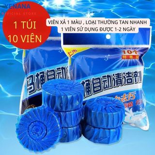 Viên thả bồn cầu khử mùi toilet, tẩy vết ố, mùi hôi khó chịu 1 túi 10 viên