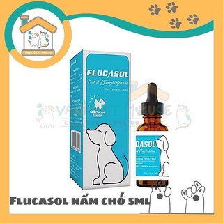 Dung dịch bôi da làm lành vết nấm Flucasol chó 5ml-20ml