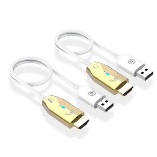 HDMI không dây chính hãng LAD vỏ kim lại mạ vàng Cho PS4 DVD TV Box Camera PC Laptop