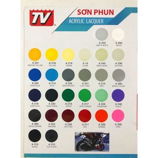 Sơn Xịt TV AEROSOL Đủ màu
