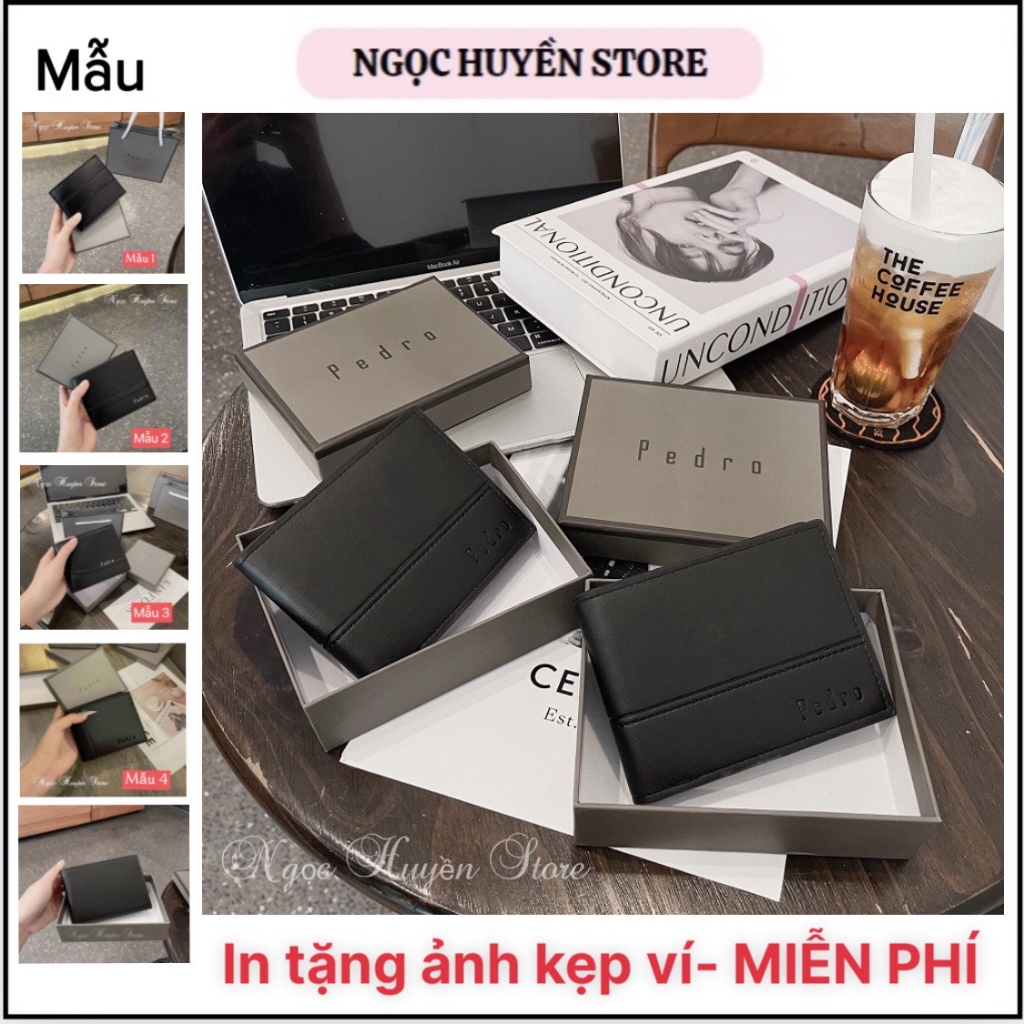 ⚡𝑭𝑼𝑳𝑳𝑩𝑶𝑿⚡ Ví Da Nam Cao Cấp In Tặng Ảnh- Ví Nam Ngang Full Hộp Và Túi Xách Giấy Hãng Sang Trọng Làm Quà Tặng