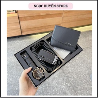 ⚡Fullbox+ túi giấy⚡ Combo ví thắt lưng đồng hồ nam cao cấp loại 1, quà tặng sinh nhật ý nghĩa cho bạn trai