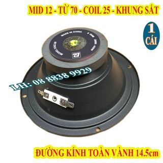 Củ loa mid 12, trung 12, coil 25, từ 70 - giá 1 chiếc