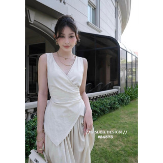 SET ÁO BUỘC EO CHÂN VÁY DÀI