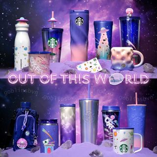 Starbucks bình và ly out of this world collection