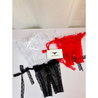 Quần xẻ đáy ren nơ - Shi Lingerie