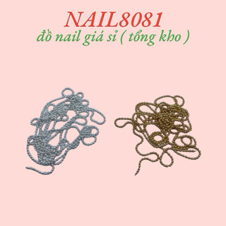 Dây bi trang trí móng , dây bi viền 1mm
