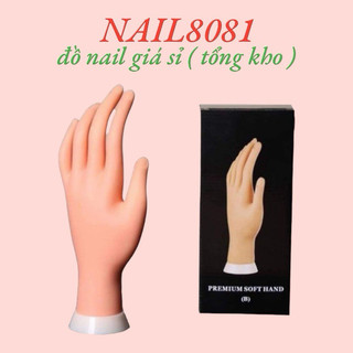 Bàn tay giả Silicon học làm móng , ngón tay có thể chỉnh được