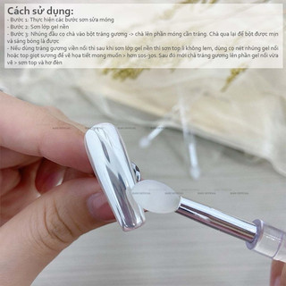 Cọ chà tráng gương silicon làm nail