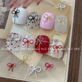 Charm nơ kim loại đính móng hot trend - lẻ 1 nơ