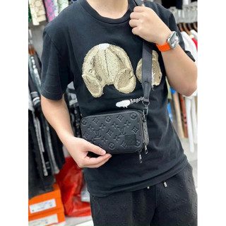 Túi đeo chéo Bag Lv Alpha wearables Tag góc cao cấp vân chìm size 13x18,5 full book