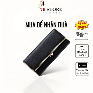 Ví nữ dài cao cấp cầm tay thời trang da hàng hiệu nhiều ngăn tiện lợi 7K STORE V10