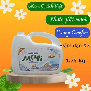 Nước giặt cao cấp MORI hương Comfor - can 5L - hương Comfor nhẹ nhàng, dễ chịu